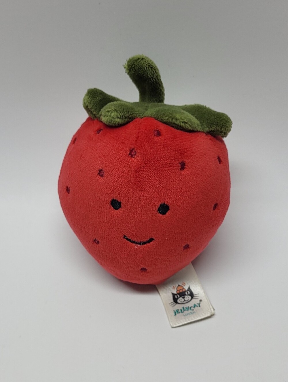 Jellycat Fabulous Fruit Red Strawberry Mini Authentic Retired 3"